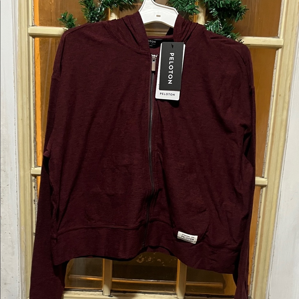 Peloton Maroon Zip-Up Jacket
